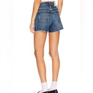 Citizens Of Humanity Blue Jean Shorts Raw Hem